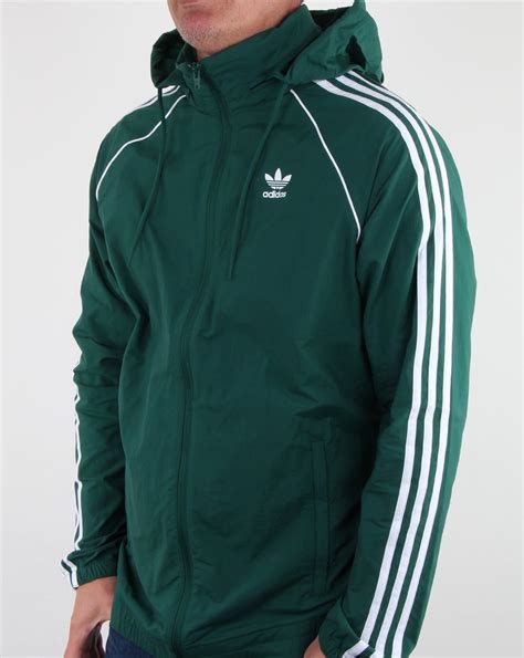 adidas windbreaker herren grün|Men .